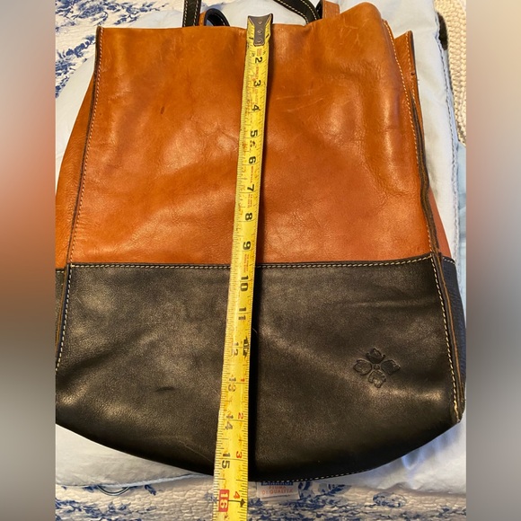 Patricia Nash Brown and Black Leather Tote - Picture 11 of 13